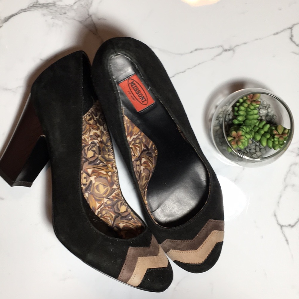 Missoni For Target Suede Heels Sz 8